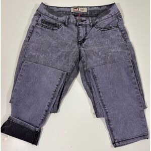 l.e.i. Emma Jegging Jeans (SZ 5) Purple Black Denim. GRUNGE 🔥 VINTAGE HTF RARE
